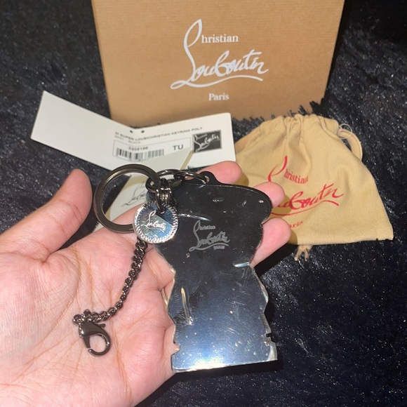 Christian Louboutin Loubi black charm keychain - Picture 9 of 10